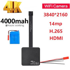 New 4k Camera DIY Mini Wifi Surveillance Cameras Motion Dection Small Webcam Lens Module Real-time Home security Micro Camcorder