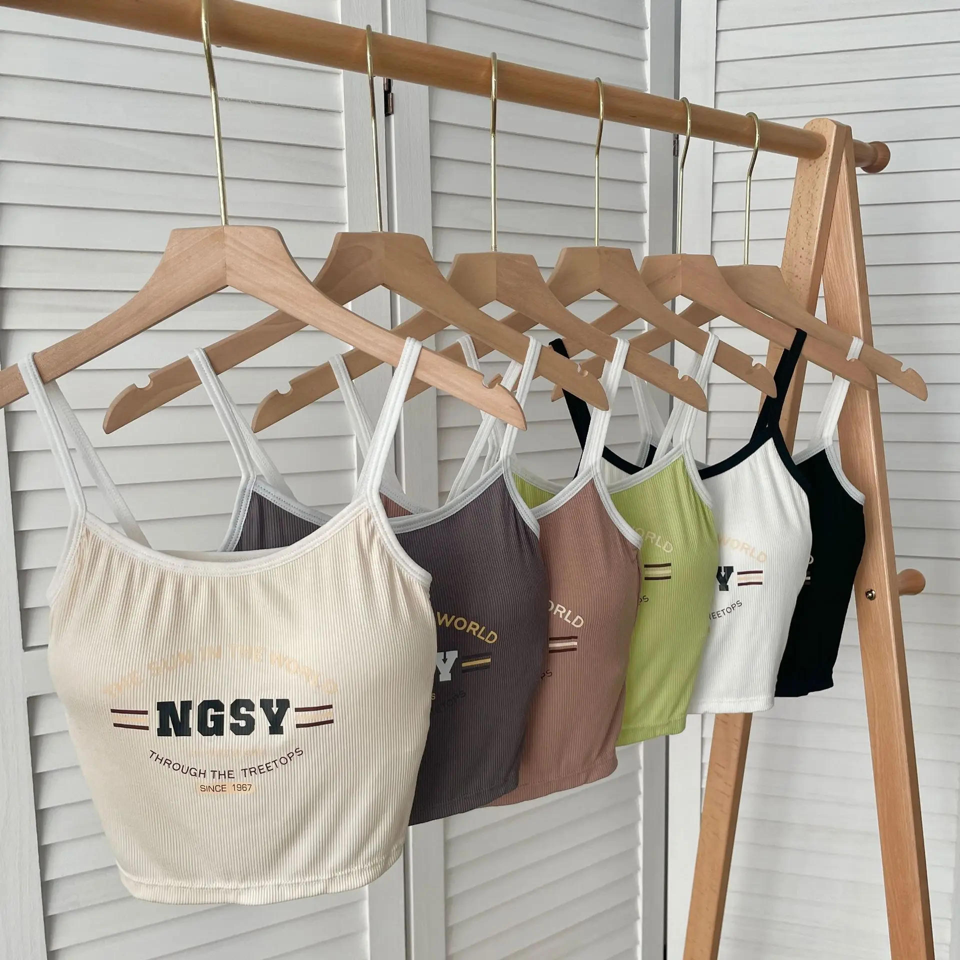 Description Picture 2 of itemWomen's Cotton Underwear Tube Tops Fashion Color Contrast Top Woman Steel Ring Free Cotton Brassiere Sexy Seamless Top Lingerie