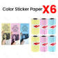 6Rolls Color Sticker
