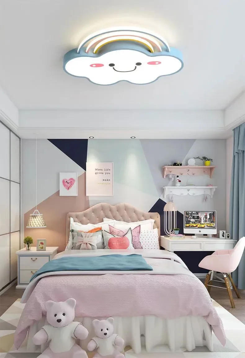 Description Picture 4 of itemMorden 50CM Creative Wall Lamp Children's Room Bedroom Cartoon LED Ceiling Light Home Decoration Lighting Dimmable Chandeliers