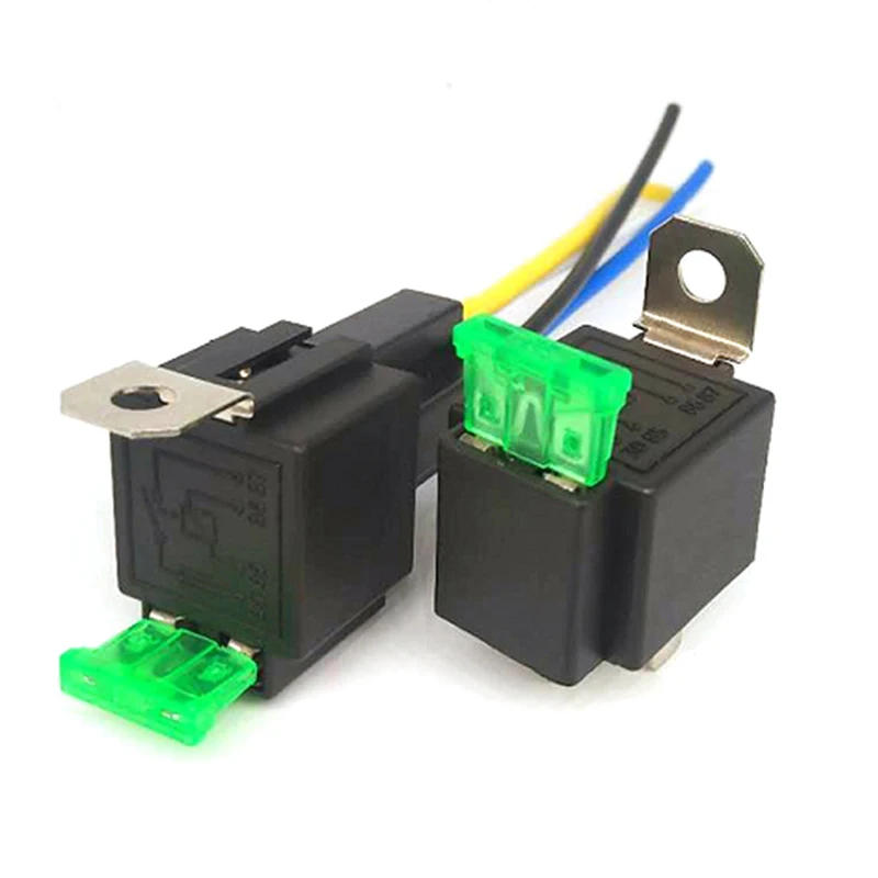 Description Picture 3 of item1Pc 4 Pin 5 Pin 30A 1.8W Auto Relay With Fuse Coil Voltage 12V/24V DC Relay Vehicle Rel Fused Relay 12V/4P, 24V/4P, 12V/5P