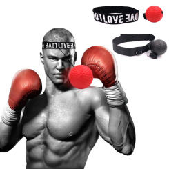 New Boxing Fight Ball on String Reflex Fitness Punching Head Bands Set Improving Speed Reaction MMA Training Goal Accessories