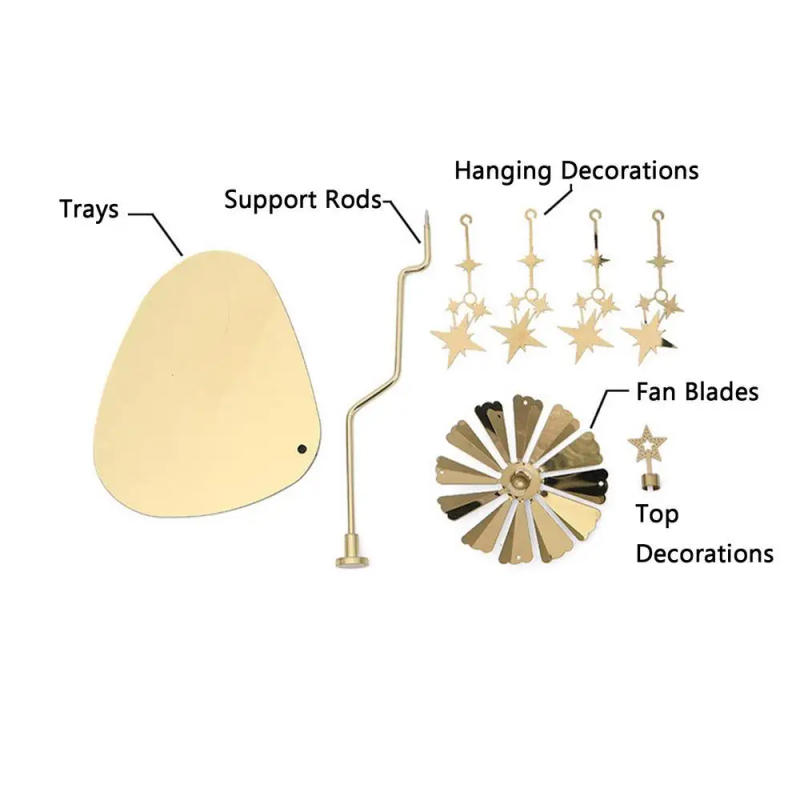 Description Picture 4 of itemCandlestick Rotating Spin Carousel Tea Light Candle Holder Aromatherapy Wind Chime Candle Holder Wedding Home Decoration