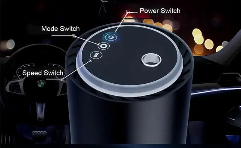 Description Picture 3 of itemSmart Car Humidifier Diffuser Essential Oils Air Freshener  Aroma Diffuser Portable Perfume Scented Car Aromatherapy Machine