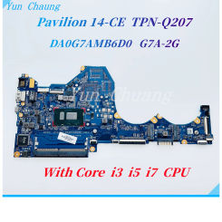 DA0G7AMB6D1 DA0G7AMB6D0 G7A-2G For HP Pavilion 14-CE TPN-Q207 Laptop Motherboard With i3 i5 i7-8th Gen CPU UMA DDR4 Motherboard