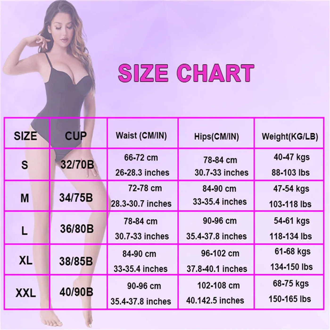 Description Picture 2 of itemWechery Bodysuit Shapewear for Women Steel Bone Slimming Flat Belly Vest Sexy Thong Waist Trainer Tummy Control Underwear