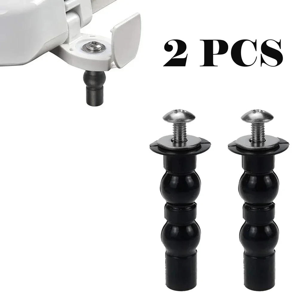 Description Picture 5 of item2pcs Toilet Seat Screws Nut Cover Lid Top Fixing Blind Hole Fitting Kits Bathroom Accessories Replacement Toilet Seat Screws