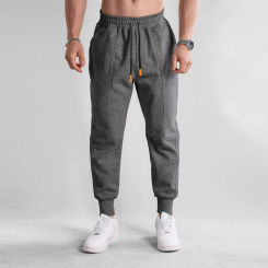 2024 New Men Long Autumn And Winter Mens Casual Fleece Sweatpants Soft Sports Jogging Pants