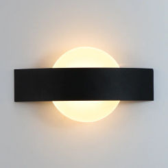 Bedside Black/White 4w Led moon Wall Lamp Mirror led sconce vanity lamp Bedroom Dining Room Hotel Study Corridor night Lighting