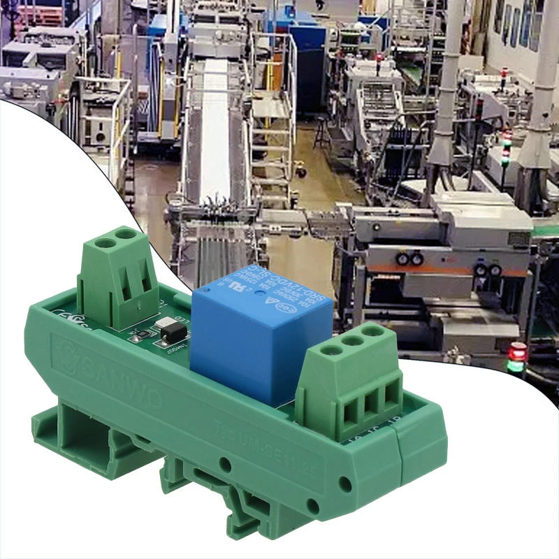 Description Picture 6 of item1pc Din Rail 1 Channel Relay Board5/12/24V Relay Status Indication LED TS15/28/35 Interface Electromagnetic Relay Accessories