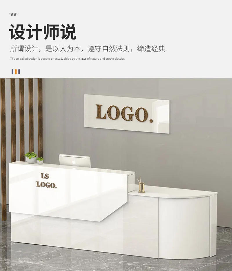 Description Picture 2 of itemRestaurant Tables Front Reception Desk Office Lectern Checkout Pulpitos Cashier Counter Shop Podium Stand Receptie Furniture