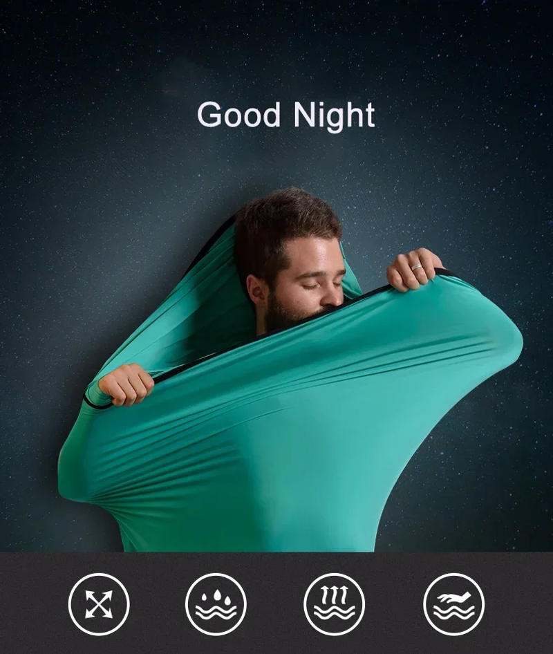 Description Picture 2 of itemNaturehike Outdoor Sleeping Bag Liner Ultralight High Elastic Sleeping Bag Liner Camping Travel Hotel Sleeping Bag Liner