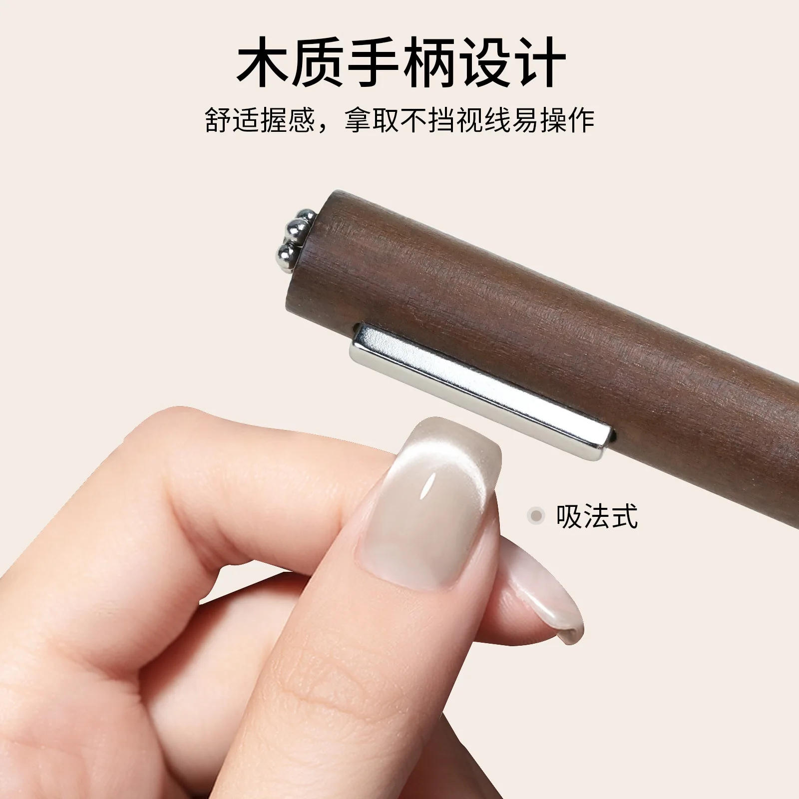 Description Picture 4 of itemMulti-function 3 IN 1 Cat Eye Magnet For Nail Art Design Strong Thick Magnetic Stick Large Cylindrical Magnetic Nail Tool