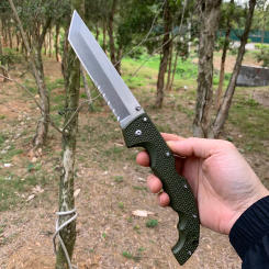 Large Voyager Cold Folding Pocket Knife Military Tactical Knives EDC Multipurpose Outdoor Survival Hunting Tanto Knife for Men