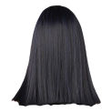 Women Wigs Straight Gradient Effect Skin-Friendly Christmas Middle Long Bangs Hairpiece for Female