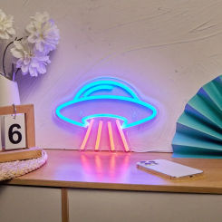 Airship Neon Sign LED Neon Light Sign 3D Wall Art & Game room Bedroom Living Room party Home Decoration Birthday Christmas Gift