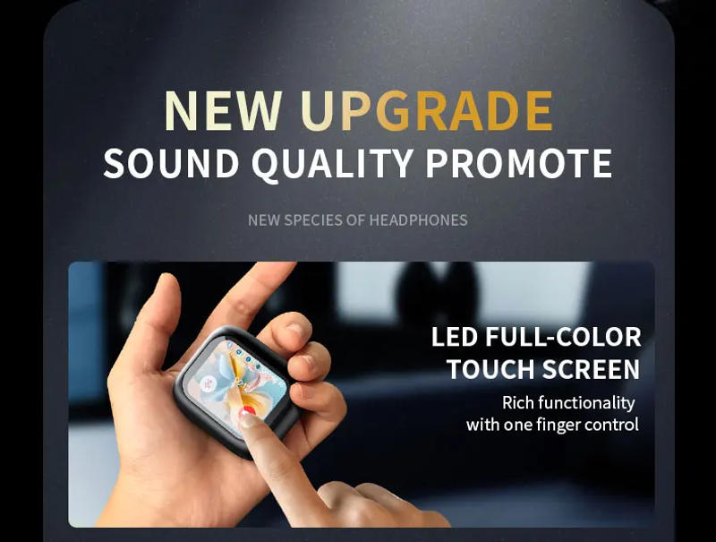 Description Picture 3 of item2025 New Wireless Earbuds With Touch Screen In-Ear Earphone ANC Noise Cancellation Long Battery ENC Compatible With IOS Android