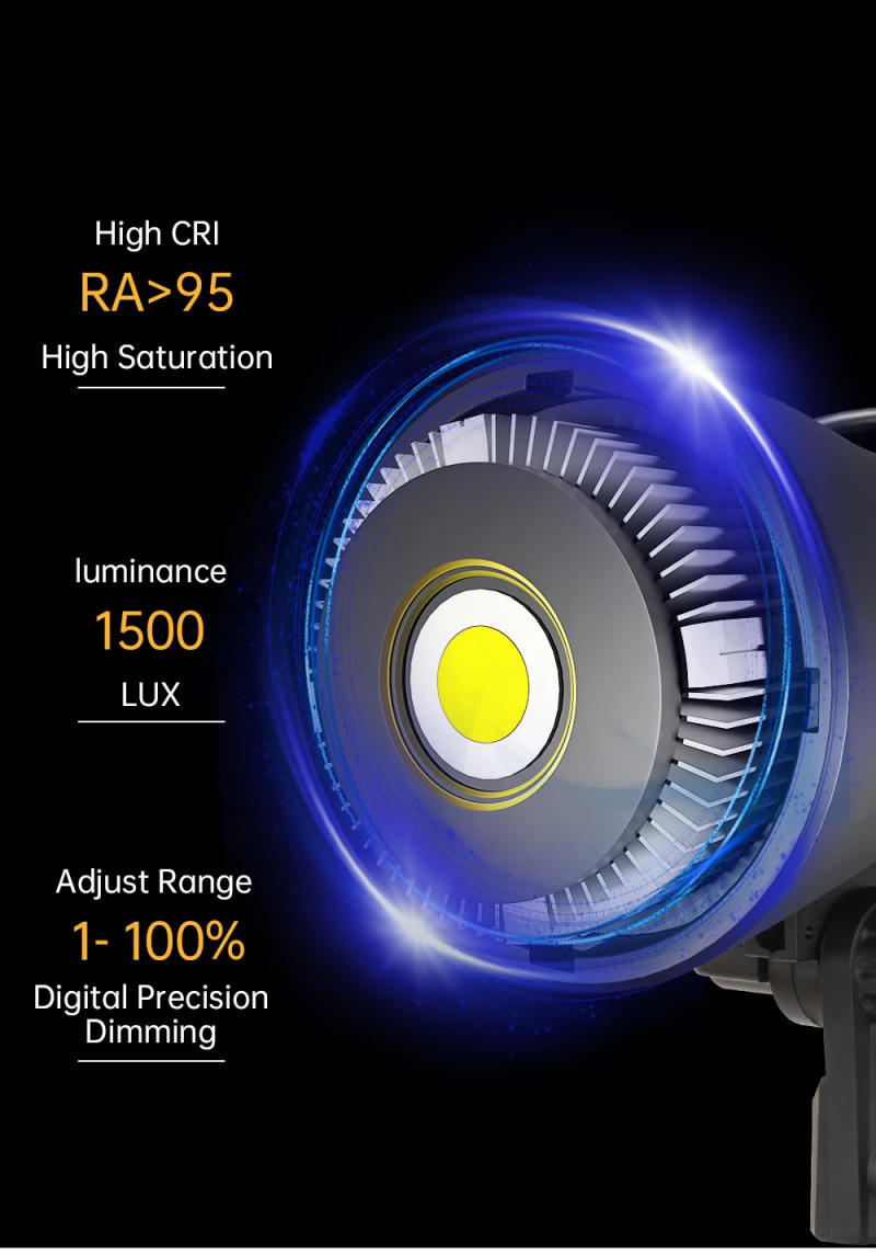 Description Picture 5 of itemBowens Video Studio Kit 100W Photography Light Dimmable Kit LED Lamp 2m Tripod Flash Studio Accessories 3000-6000K 3 Colors