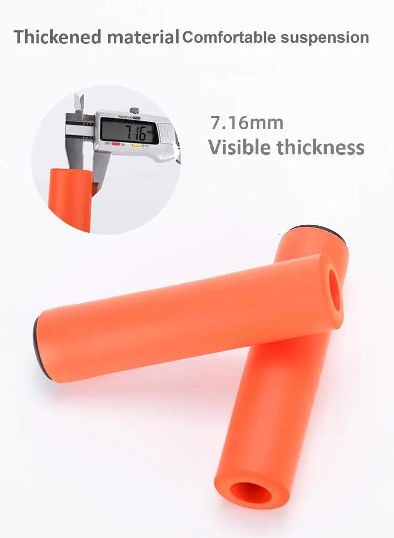 Description Picture 5 of itemBike Handlebar Grips Covers, Silicone Rubber Handlebar covers for Bicycles, Non-Slip 1 Pair Silicone sponge hand grip.