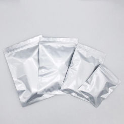 Thick Smell Proof Silver Ziplock Packaging Bags Heat Sealable Flat Pouches Pure Aluminum Foil Zip Lock Food Storage Bag