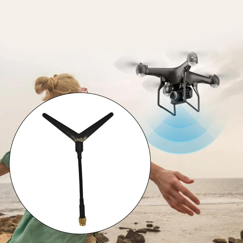 Description Picture 6 of itemFPVs Drones Receiver Antenna 1.2G Video Transmission Receiving Antenna Y-Type Enhancer Enhances Stability
