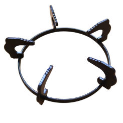 Robust Cast Iron Wok Holder, 17cm Non Wobble Gas Hob Support, Cooktop Stand for Efficient Stir Fry Preparation C4DA C4DA