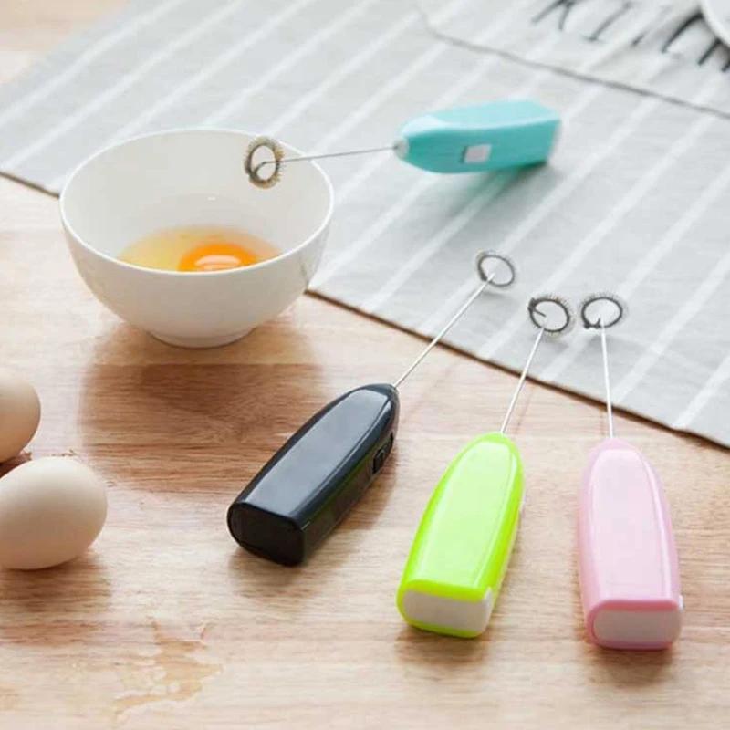 Description Picture 4 of itemEgg Beater Electric Milk Frother Household Small Mixer Manual for Coffee Cappuccino Cream Frothy Blend Eggs Beater Kitchen Whisk