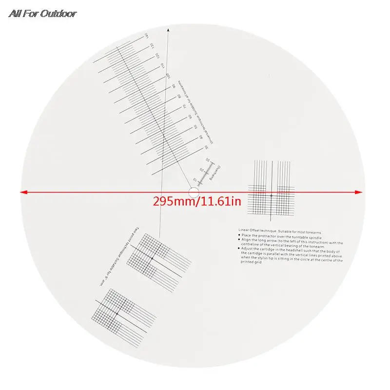 Description Picture 2 of itemVinyl Record Pickup Calibration Plate Distance Gauge Protractor Adjustment Tool