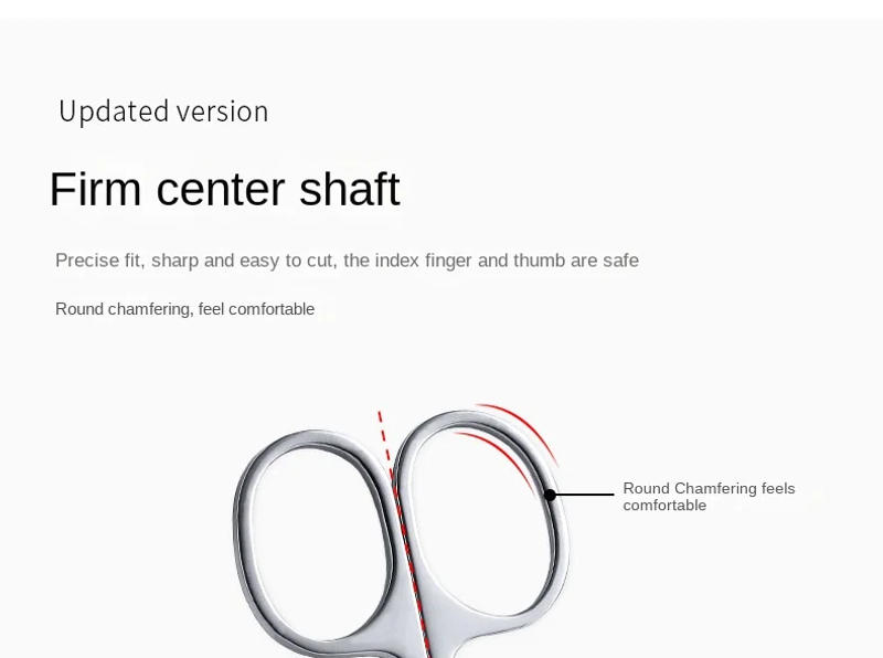 Description Picture 4 of itemStainless Steel Curved Tip Thin Blade Cuticle Scissors Nail Clippers Trimmer Dead Skin Remover Manicure Tools Eyebrow Toos