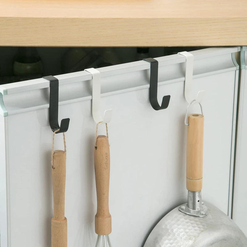 Description Picture 6 of itemMetal Hooks Kitchen Cabinet Door Back Hook Bathroom Hanging Rack Clothes Coat Hat Towel Hanger Storage Hook Office Accessories