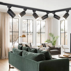 Led Track Light GU10 Set Track Lamp 110v 220v Replaceable GU10 Bulb for Clothing Shop Store Kitchen Living Room Decor Lighting