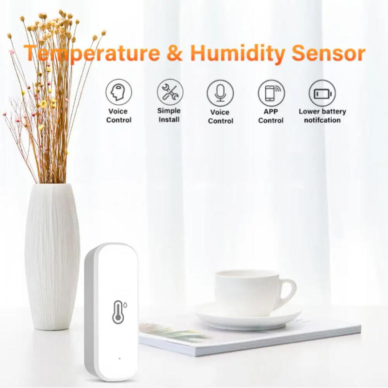 Description Picture 2 of itemAubess Tuya Zigbee WiFi Smart Temperature And Humidity Sensor Smart Home Indoor Hygrometer Remote Control Via Alexa Google Home