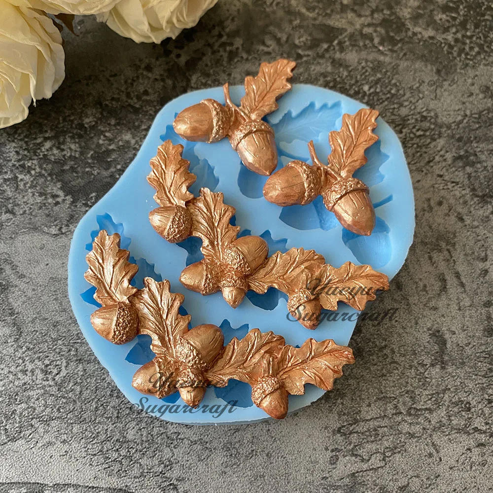 Description Picture 3 of itemNut Fruit silicone cake mold fondant molds cake decorating tools chocolate gumpaste mold  fondant tools soap mold Christmas