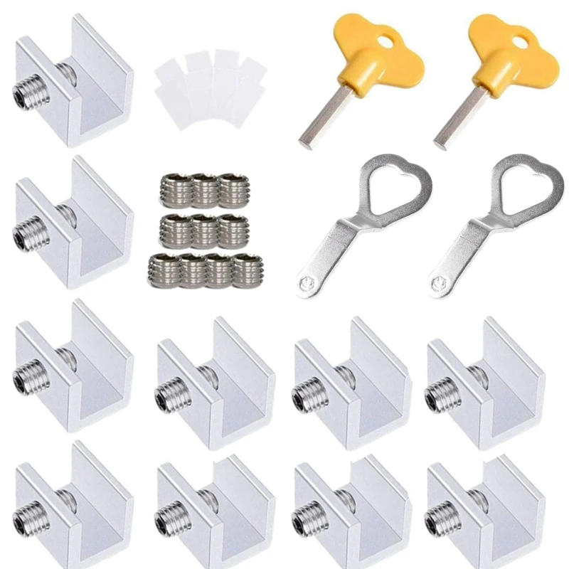 Description Picture 3 of item10 PCS Window Security Lock Sliding Sash Stopper for Child Safety for Protection Dropshipping