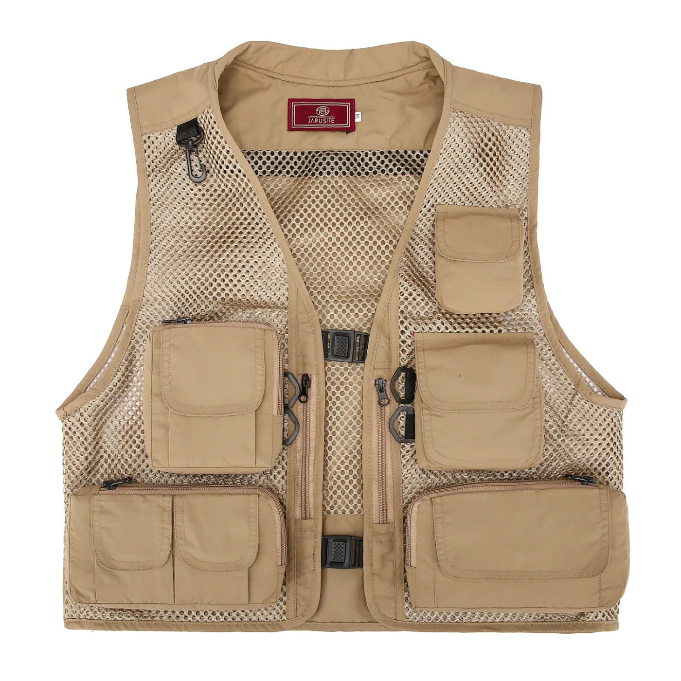 Description Picture 5 of itemGarment vest men and women summer thin multi-pocket vest sleeveless vest men summer all-in-one function wind war jacket tide