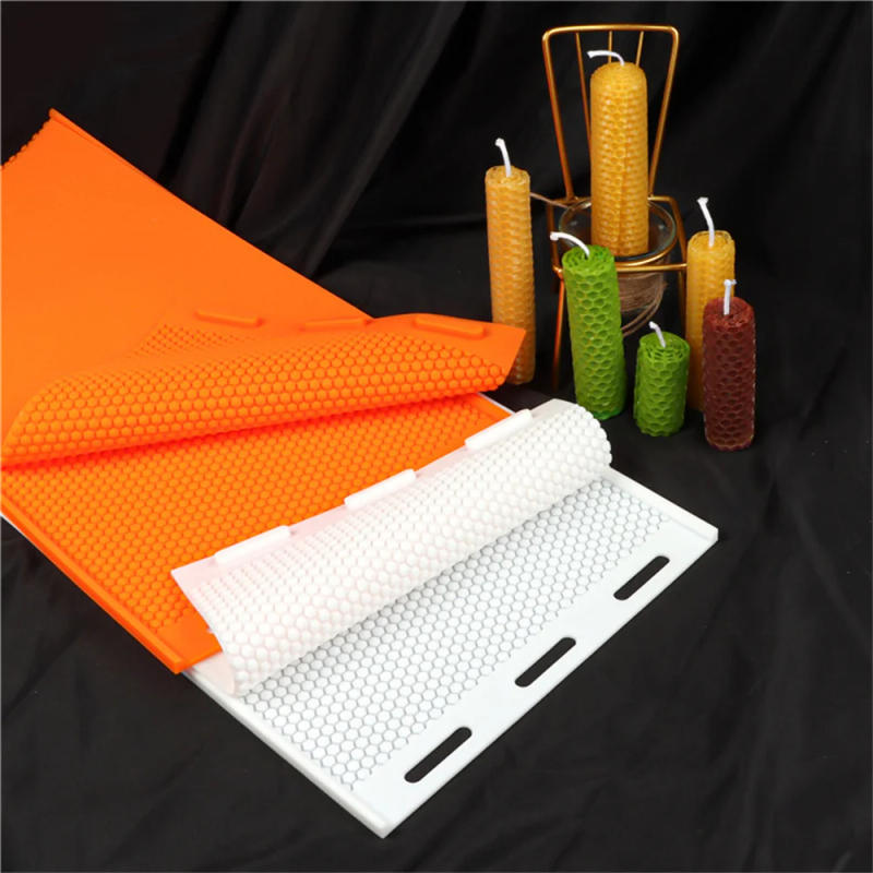 Description Picture 6 of itemSilicon Flexible Beehive Wax Machine Foundation Sheets Mold Beeswax Foundation Press Mould Beekeeping for Beekeeper Candle