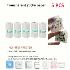 sticker thermal paper Transparent Photo Printing Paper Transparent thermal paper for printer self-adhesive photographic paper