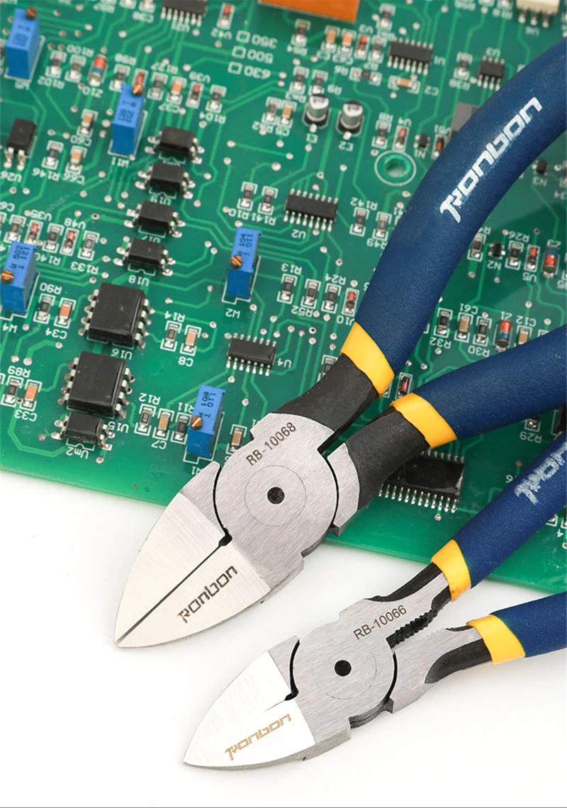 Description Picture 3 of itemDiagonal Cutting Pliers 5/6 Inch Wire Stripping Tool Side Cutter Cable Burrs Nipper Electricians DIY Repair Hand Tools