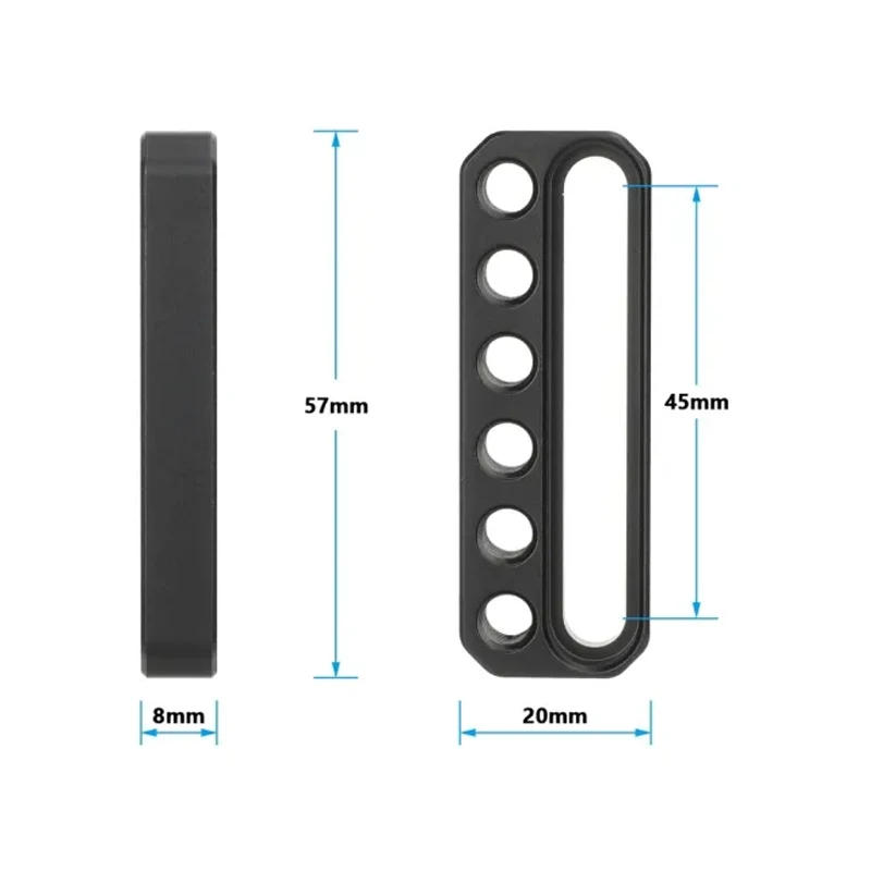 Description Picture 3 of itemCAMVATE Universal Cheese Plate Camera Mounting Plate With 1/4"-20 Mounting Points For DSLR Camera cage DIY Configuration