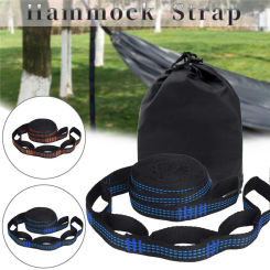 2PCS 2M Hammock Straps Polyester Straps 5 Ring High Load-Bearing Barbed Outdoor Camping Hammock Swing Strap Rope