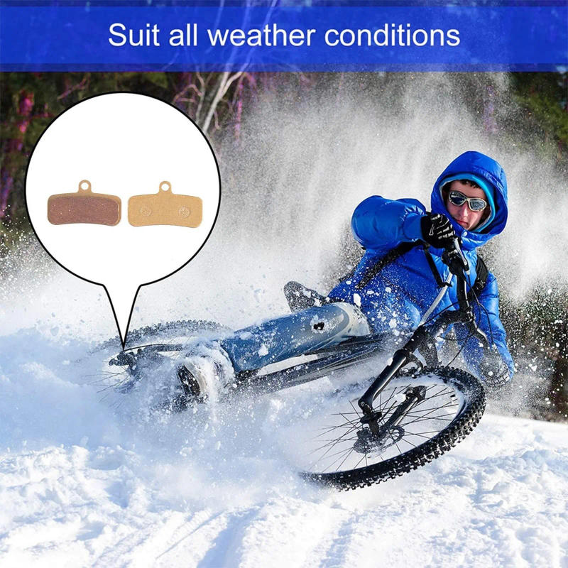 Description Picture 6 of item4Pairs Bicycle Brake Pads For -SHIMANO D03S D02S Saint BR-M810 BR-M820 -Deore -XT BR-M8020 BR-M8120 Metal Brake Sheeet