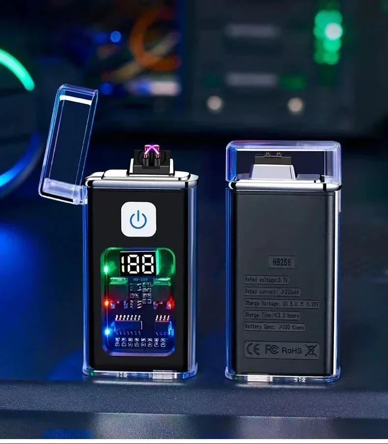 Description Picture 5 of itemFire Starter for Outdoor Camping Gadgets Stylish USB Rechargeable Electric Lighter Cool Windproof Dual Arc Plasma Lighter, Smok