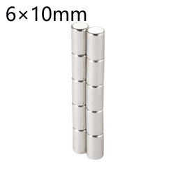 10~80pcs 6x10mm Round Magnets Strong Rare Earth Permanent Neodymium Magnet Discs for Magnetic Jewelry Picture Hangers Whiteboard