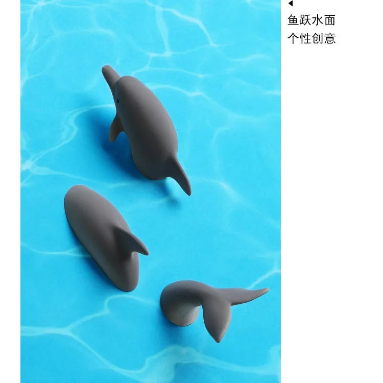 Description Picture 5 of itemMarine Shark Fridge Magnet Dolphin Magnetic Magnet 3D Stereo Resin Creative Creation