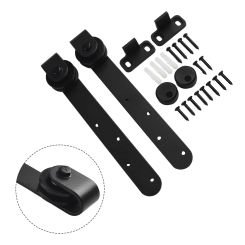 Mini Sliding Barn Door Hardware Kit Hanger Long Door Screw End Cap T Shaped Floor Guide For Cabinet Doors Rail Set Smooth Silent