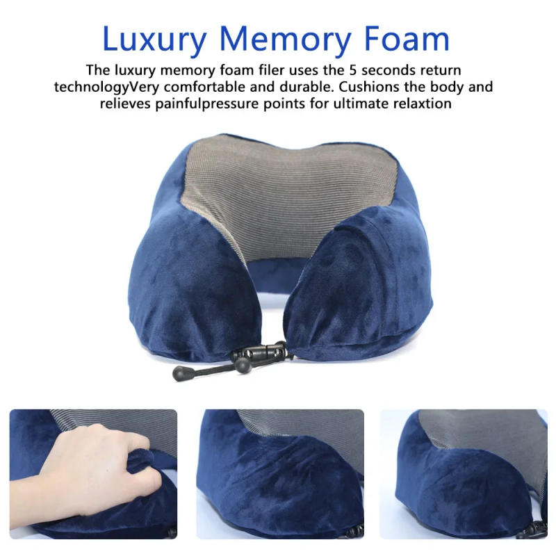 Description Picture 4 of itemTravel car neck memory foam pillow aircraft pillow neck pad U-shaped travel health memory foam is suitable for family and travel
