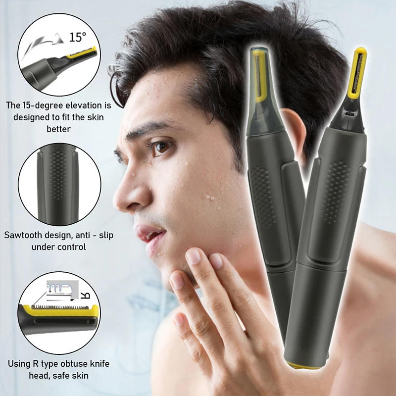 Description Picture 3 of itemUltra thin Precision Trimmer Electric Nose hair trimmer Mini Portable Ear Trimmer for Men Nose Hair Shaver Waterproof Safe Clean