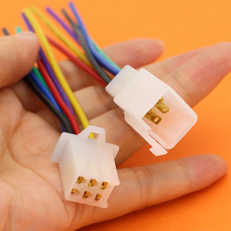 Description Picture 4 of item1Set 2.8mm 1/2/3/4/6/9Pin Electrical Automotive Quick Connector Male Female Socket Cable Terminal Plug For Motorcycle Ebike Car