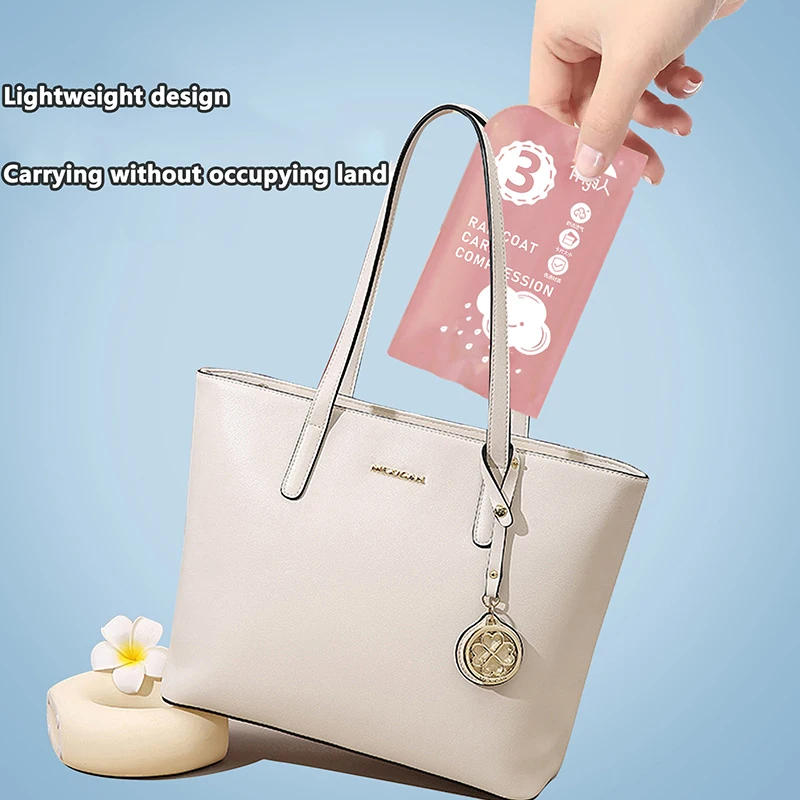 Description Picture 3 of itemPortable Thickened Raincoat Travel Outdoor Rainwear Waterproof Women Men Disposable Camping Rain Cover Travel Supplies