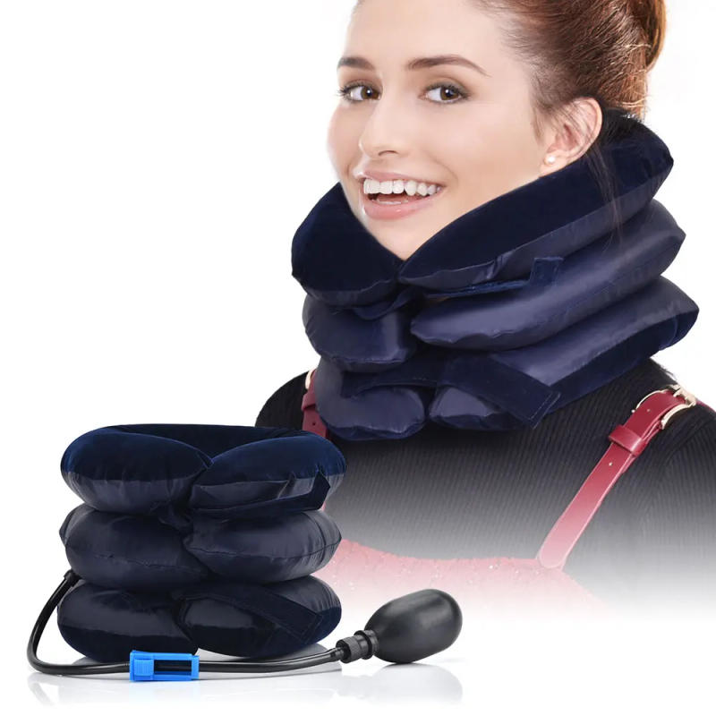 Description Picture 5 of itemInflatable Neck Collar Pillow Posture Correct Cervical Vertebra Ontlaster Orthopedic Shoulder Headache Pain Relief Tractor